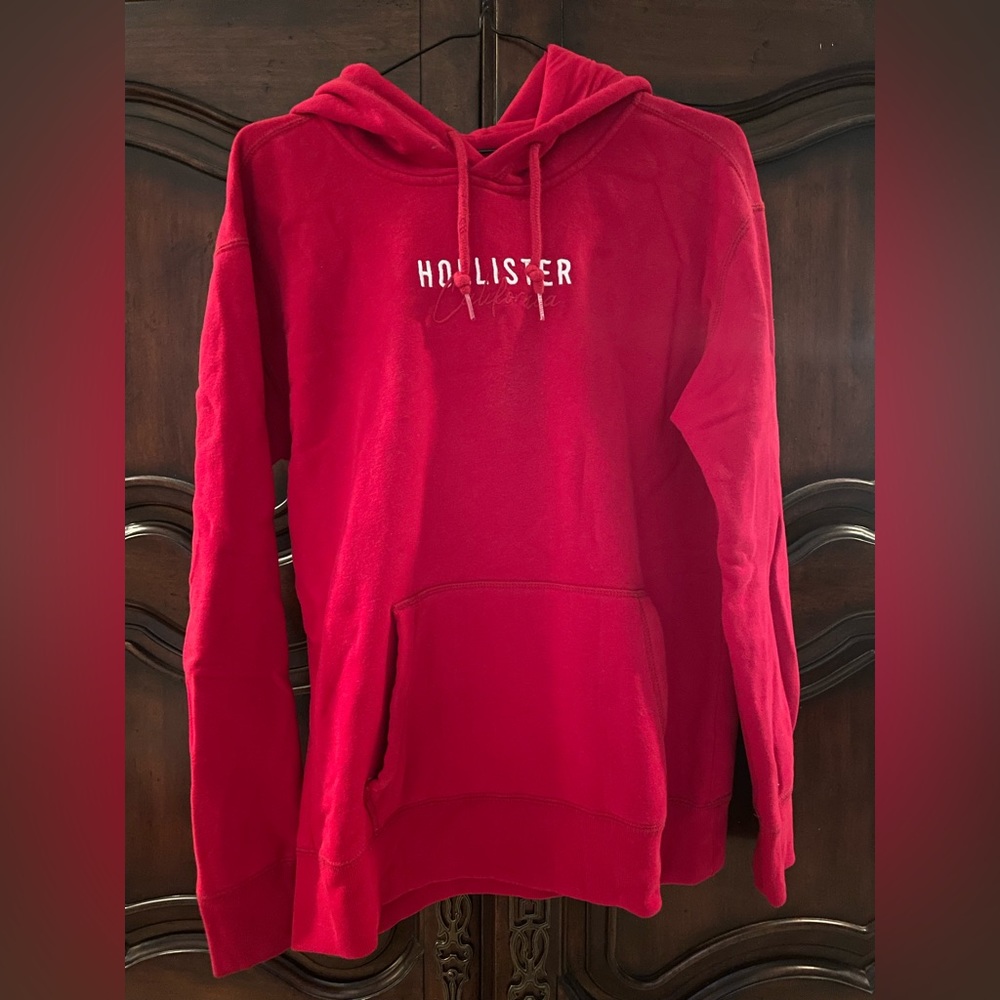 Hollister red sweatshirt